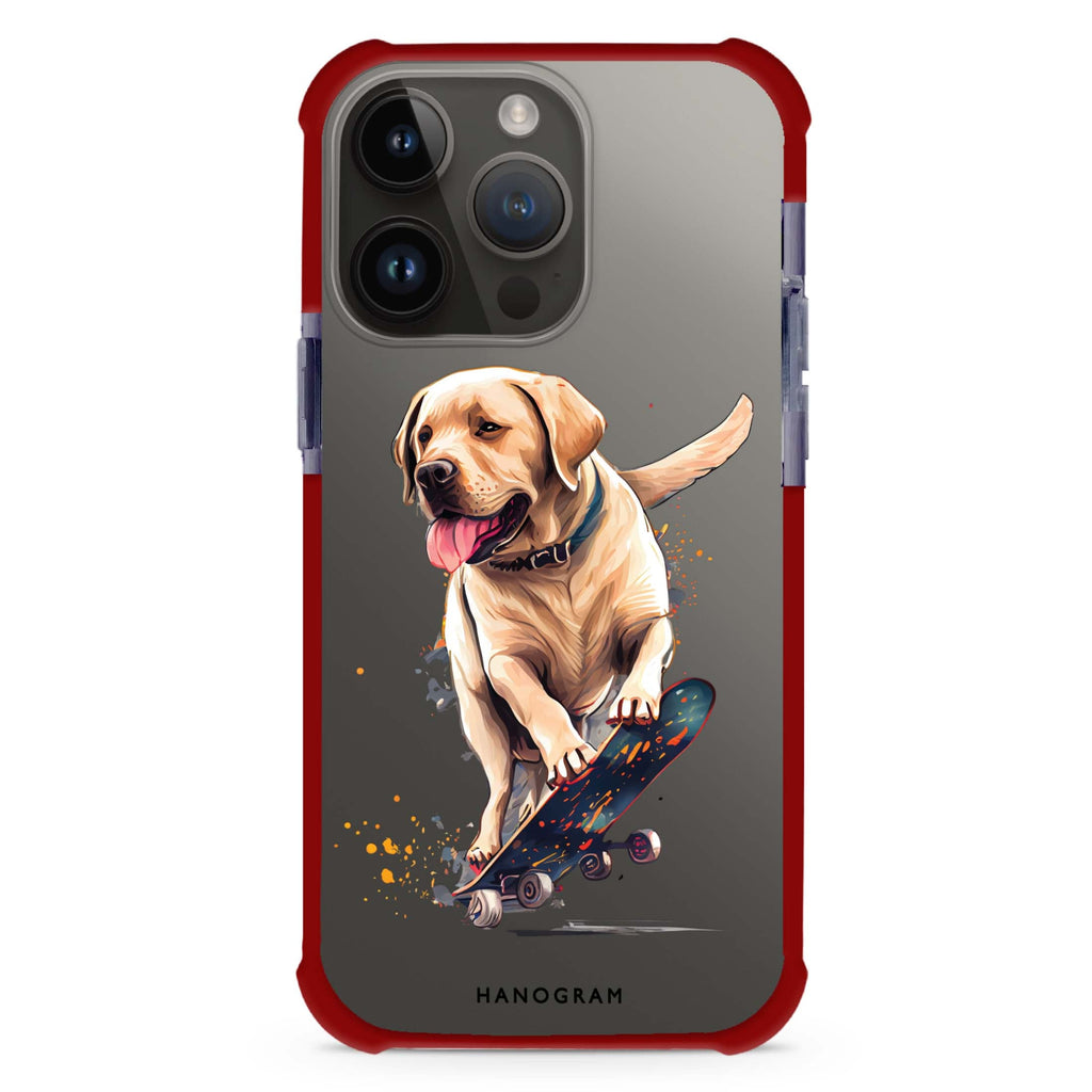 Dog on skateboard Ultra Shockproof Case