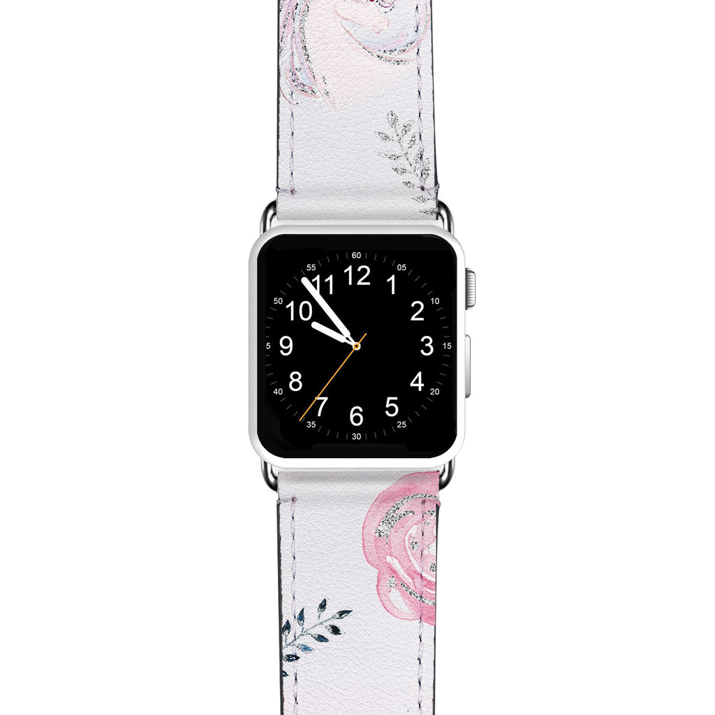 Unicorn & Floral APPLE WATCH BANDS