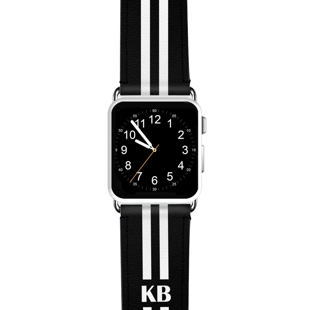 Black and white Stripes APPLE WATCH BANDS